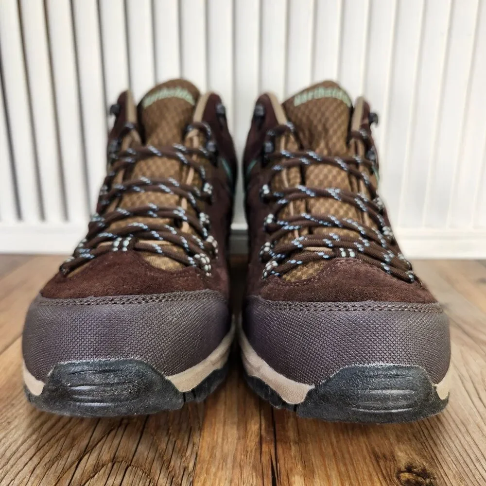 Northside Pioneer WP Trail Boots Womens Sz 8.5 Brown Suede Waterproof Hiking Mid